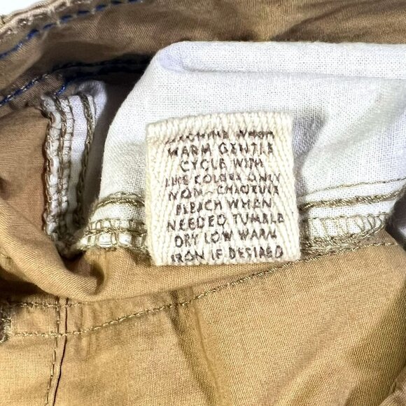 G & M - Men's Size 32 - Tan Cargo Shorts - Pockets 100% Cotton - Picture 5 of 10